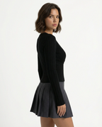 Amelia™ I Luxe Wrap Sweater - Black